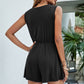 Surplice Sleeveless Romper