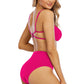 Crisscross High Waist Bikini Set