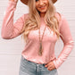 Cutout Racerback Long Sleeve Top