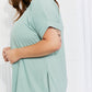 Zenana Self Love Full Size Brushed DTY Microfiber Lounge Set in Dusty Green