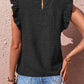 Swiss Dot Butterfly Sleeve Top