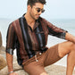 Striped Long Sleeve Buttoned Shirt