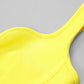 Split Zip-Back Sleeveless Bandage Dress