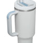 Stainless Steel Tumbler with Upgraded Handle and Straw
