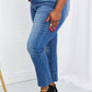 Vervet by Flying Monkey Full Size Raw Hem Cropped Jeans
