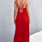 Double-Strap Crisscross Maxi Dress