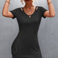 Twisted Scoop Neck Cutout Mini Dress