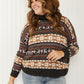 CY Fashion Reindeer Retreat Full Size Fair Isle Christmas Sweater