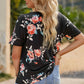 Contrast Leopard Short Sleeve T-Shirt