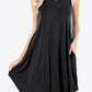 Curved Hem Pocket Tank Dress