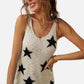 Star Print Knit Tank
