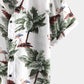 Tropical Print Button-Up Short Sleeve Shirt