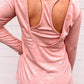 Cutout Racerback Long Sleeve Top