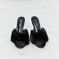 Cape Robbin Fur Strap Open-Toe Heels