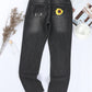 Sunflower Leopard Patchwork Distressed Jeans