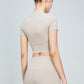 Short Sleeve Cropped Sports Top