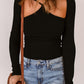 Strappy Neck Cutout Top