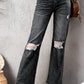 Distressed Bootcut Jeans