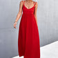 Double-Strap Crisscross Maxi Dress
