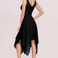 Sleeveless Handkerchief Hem Spliced Lace Dress