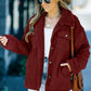 Corduroy Ribbed Fleece Lined Jacket