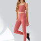 Cropped Square Neck Yoga Tank