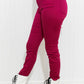 Zenana Walk the Line Full Size High Rise Skinny Jeans in Magenta
