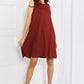 Zenana Swing into Spring Full SIze Sleeveless Dress