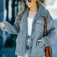 Corduroy Ribbed Fleece Lined Jacket