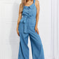 Davi & Dani Denim-Look Jumpsuit