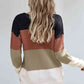 Colorblock Button Front Cardigan