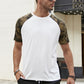 Camouflage Raglan Print Tee