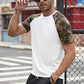 Camouflage Raglan Print Tee
