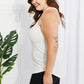 Zenana Sweet & Simple Full Size Halter Neck Tank in Ivory