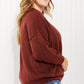 Zenana Thanksgiving Day Full Size Raw Seam Sweater