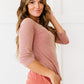 White Birch Hey Babe Full Size Lattice Detail Top