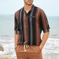 Striped Long Sleeve Buttoned Shirt