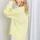 Davi & Dani Full Size Buttoned Curved Hem Shirt