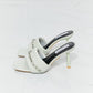 Cape Robbin Chain Detail Slide-On Heels in Sage