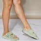 Cape Robbin Soft Steps Buckled Fuzzy Sandals