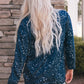 Contrast Splash Drop Shoulder Sweatshirt