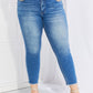 Vervet by Flying Monkey Never Too Late Full Size Raw Hem Cropped Jeans