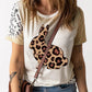 Easter Leopard Graphic Tee Shirt