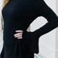 Culture Code Round Neck Long Flounce Sleeve Dress