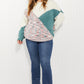 Davi & Dani On the Slopes Full Size Color Block Sweater