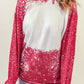 Contrast Splash Drop Shoulder Sweatshirt
