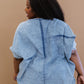 Zenana Out of the Blue Full Size Run Chambray High-Low Top