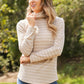 CY Fashion Since When Full SIze Striped Long Sleeve Turtleneck Top