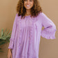 Davi & Dani Always Worthy Full Size Run Frill Trim Tunic