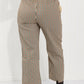 CY Fashion Full Size Plaid Wide Leg Pants with Pockets